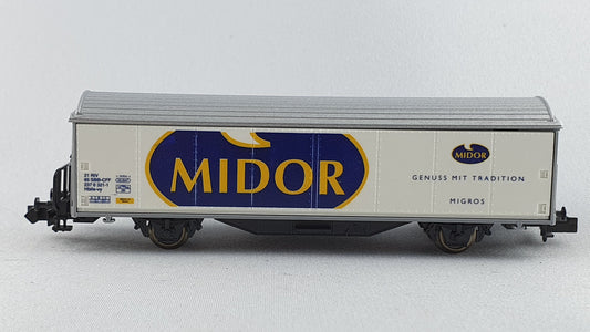 Minitrix 15605.900 SBB Schiebewandwagen "MIDOR" (DG373)