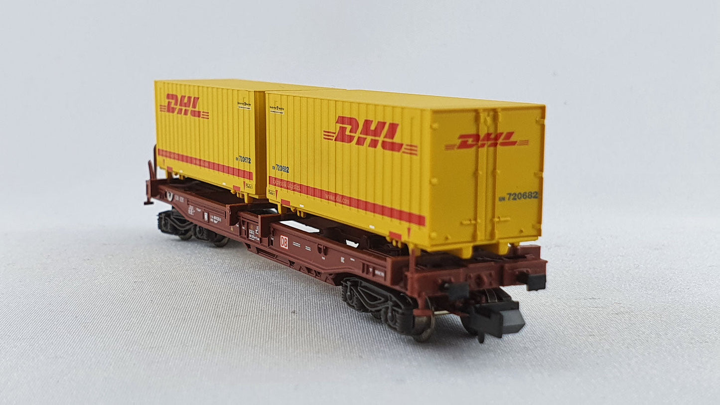 Minitrix 15256 DB Einheitstaschenwgen "DHL" OVP (DG117)