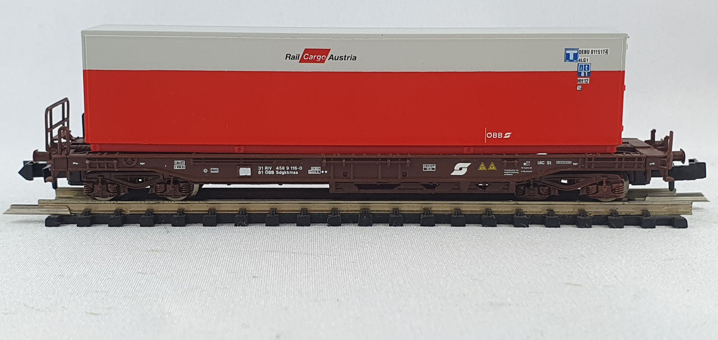 Roco 25454 ÖBB Taschenwagen "Rail Cargo Austria" OVP (DG804)