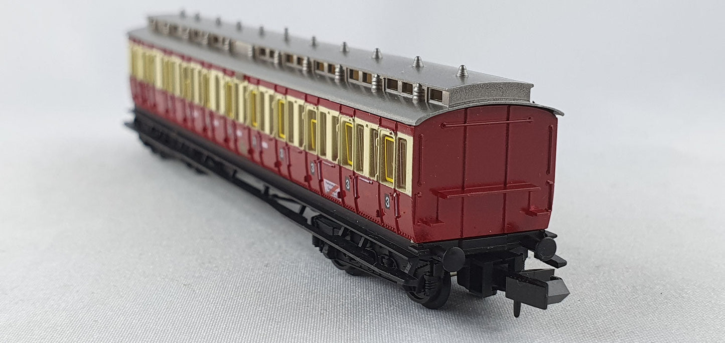 Arnold 3396 DRG compartment car 3rd class red / beige "Ruhr Schnellverkehr" OVP (DP373) 