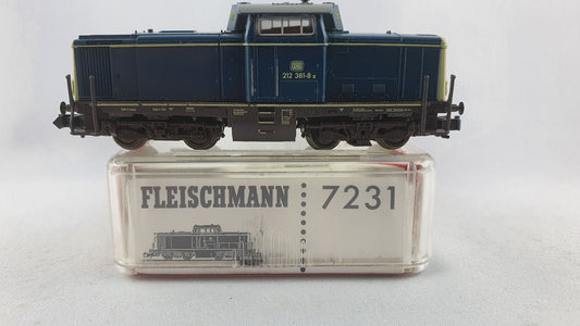 Fleischmann 7231 DB BR 212 ozeanblau OVP Diesel (WL10)