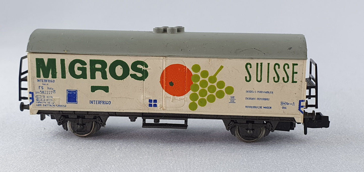 Rivarossi 9309 FS Kühlwagen "MIGROS Suisse" OVP (WG27)