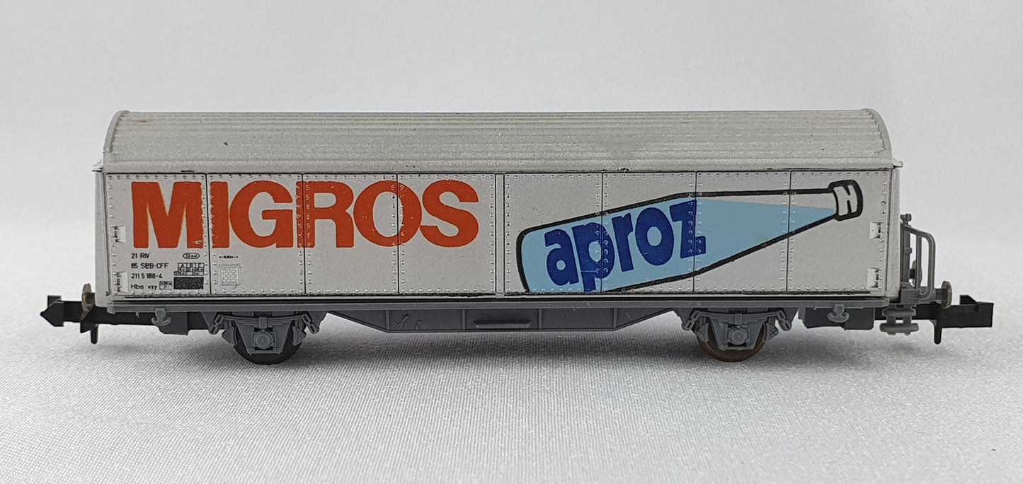 Roco 2326B SBB Schiebewandwagen "MIGROS Aproz" OVP (E6937)