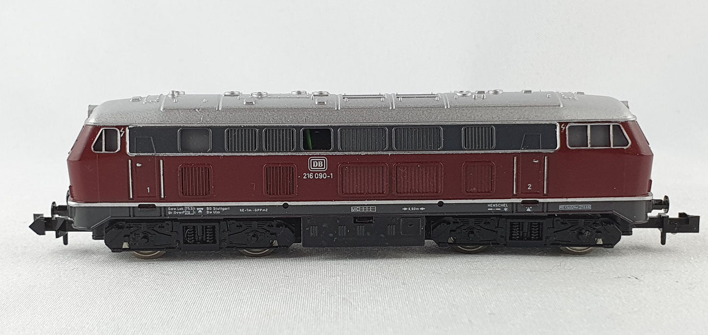 Minitrix 51 2959 00 DB BR 216 rot Diesel (DL170)