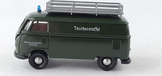 Brekina 350 VW T1 Wasserschutzpolizei Duisburg Taucherstaffel OVP (Bre350)