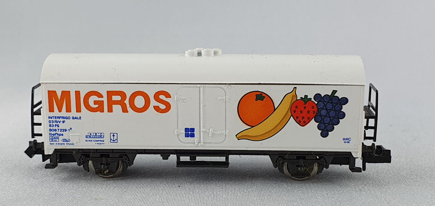 Rivarossi 9326 FS Kühlwagen "MIGROS" OVP (AGW17)