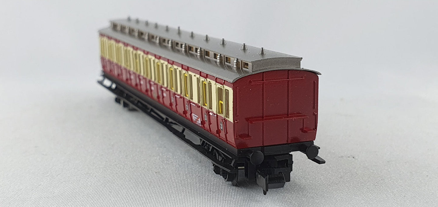 Arnold 3396 DRG compartment car 3rd class red / beige "Ruhr Schnellverkehr" OVP (DP373) 