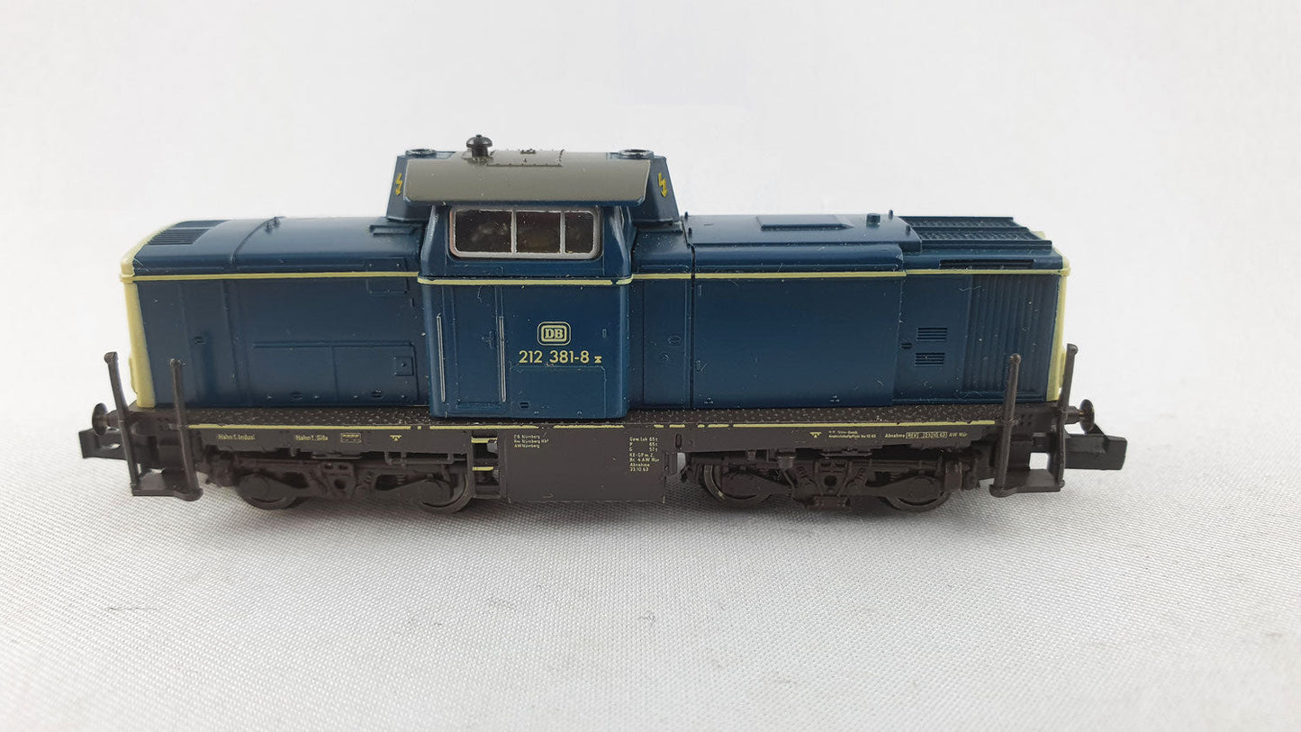 Fleischmann 7231 DB BR 212 ozeanblau OVP Diesel (WL10)