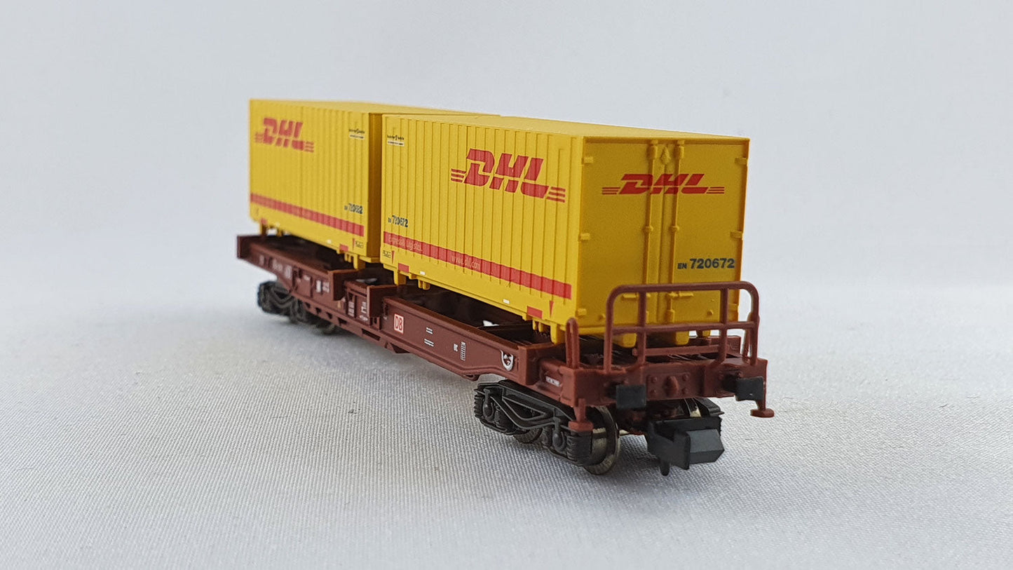 Minitrix 15256 DB Einheitstaschenwgen "DHL" OVP (DG117)