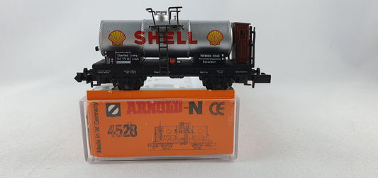 Arnold 4528 DRG Kesselwagen silber mit Brh "SHELL" OVP (DG626)