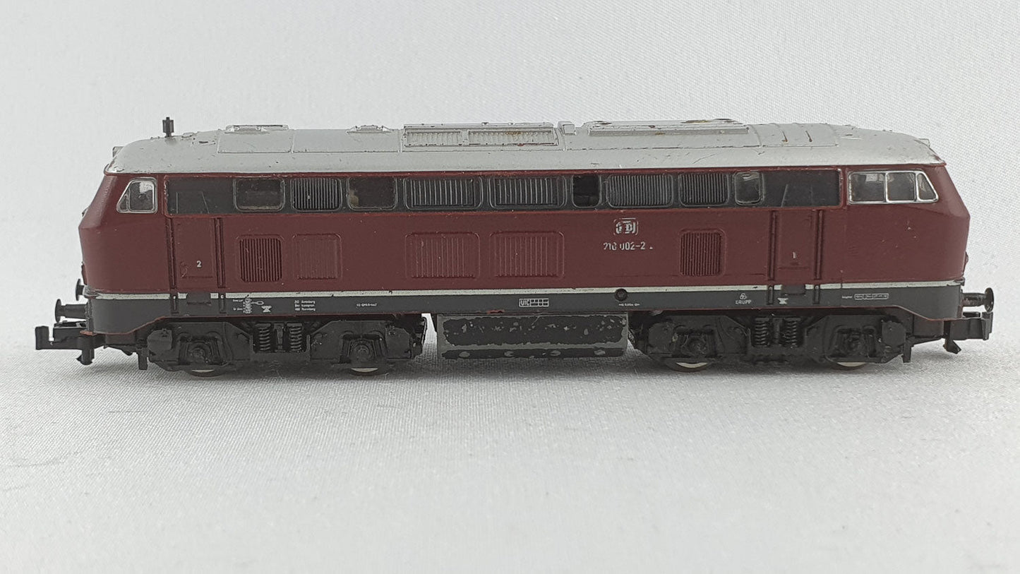 Fleischmann 7232 DB BR 210 (ex V160) Diesel OVP (DL133)