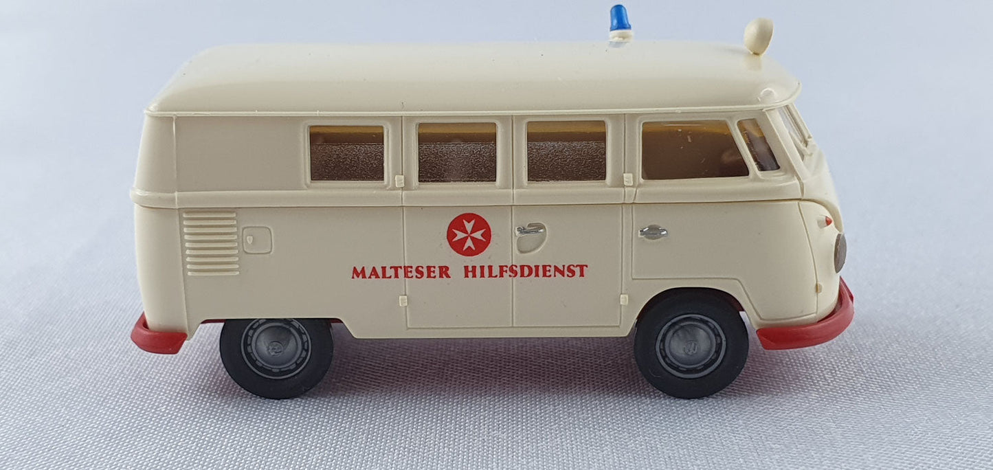 Brekina 651 VW T1 Krankenwagen Malteser Hilfsdienst OVP (Bre651) Limitiert 720