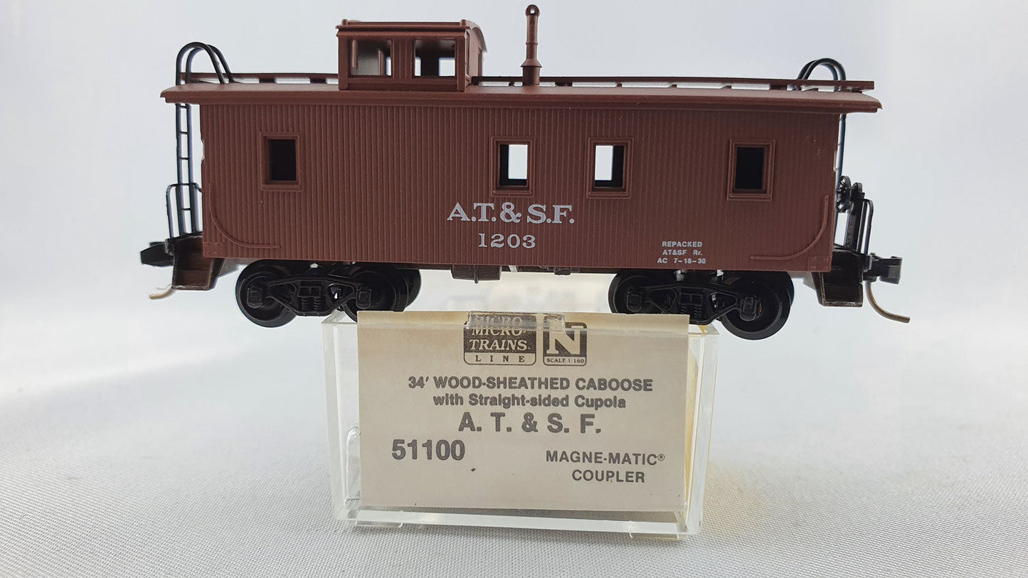 Micro Trains 51100 ATSF Caboose OVP (E5486) 