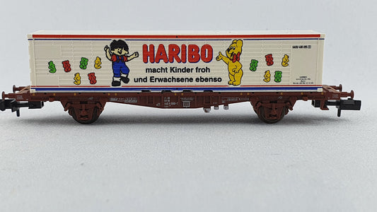 Minitrix 13866 DB Container Tragwagen "Haribo" (EN2)