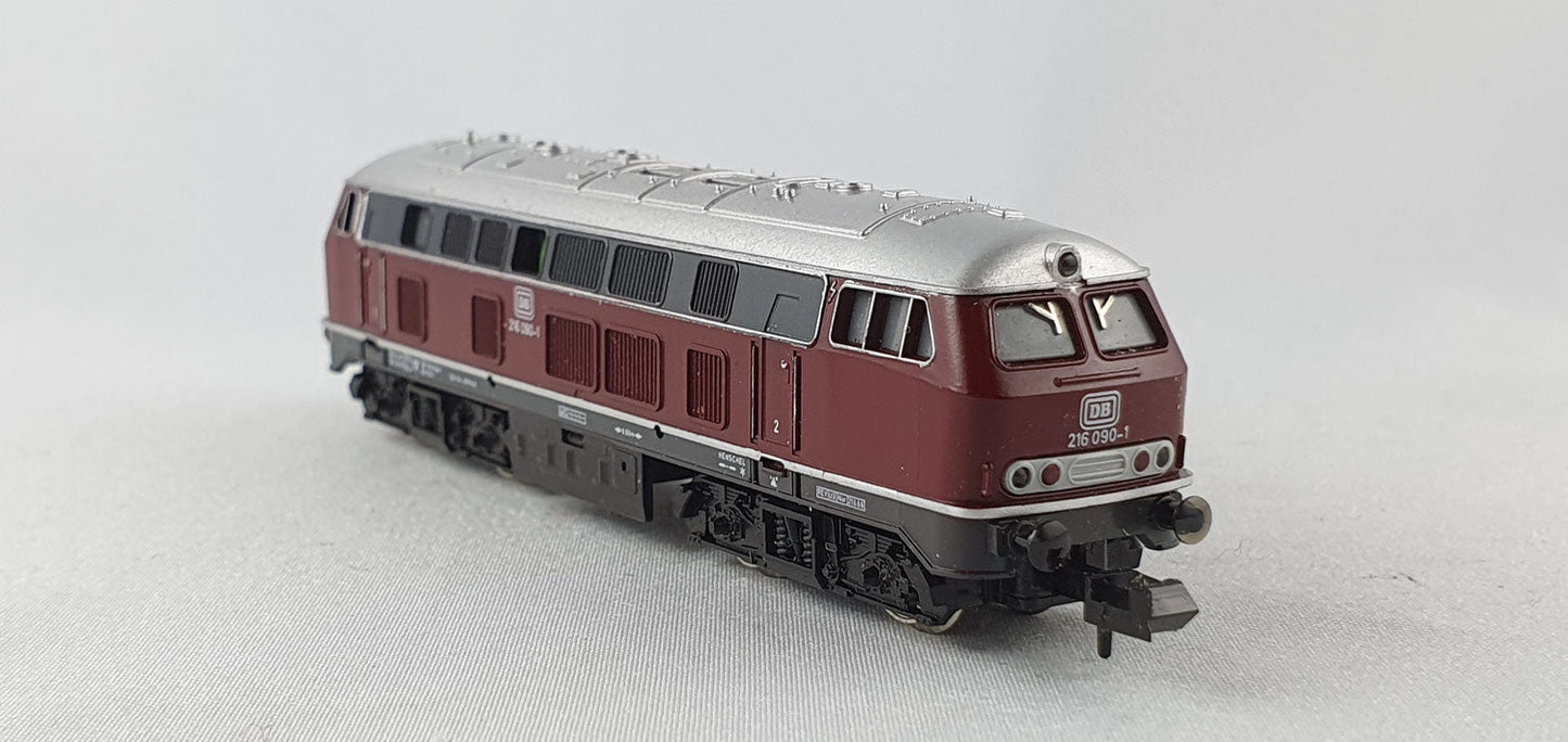 Minitrix 51 2959 00 DB BR 216 rot Diesel (DL170)