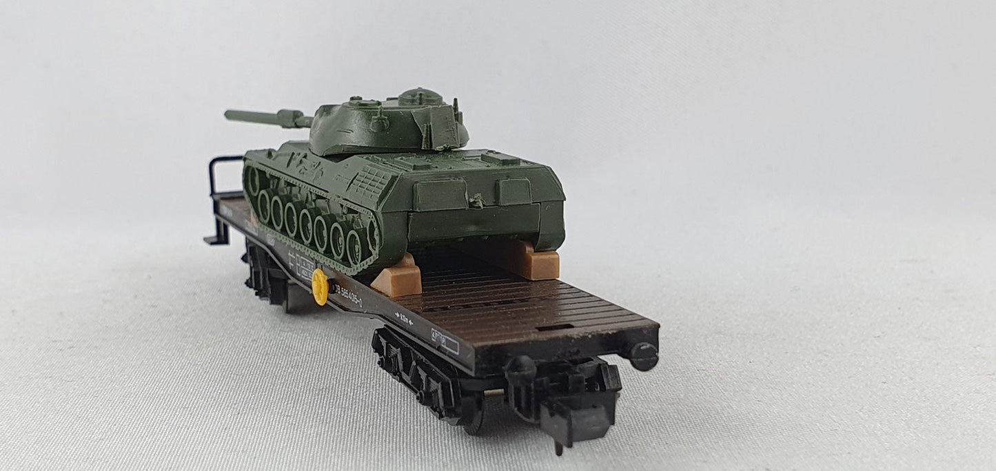 Arnold 4970 DB Schwerlastwagen mit Leopard Panzer OVP (DG642)