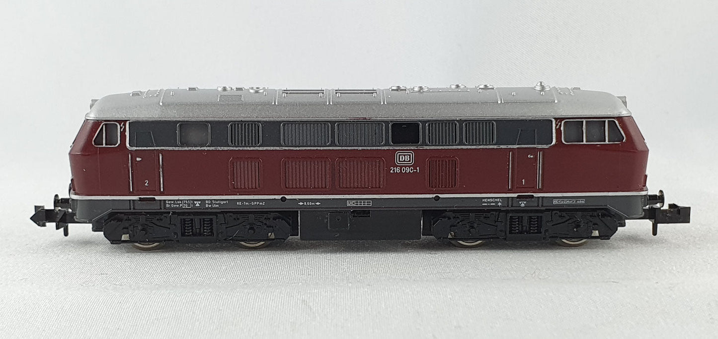 Minitrix 51 2959 00 DB BR 216 rot Diesel (DL170)