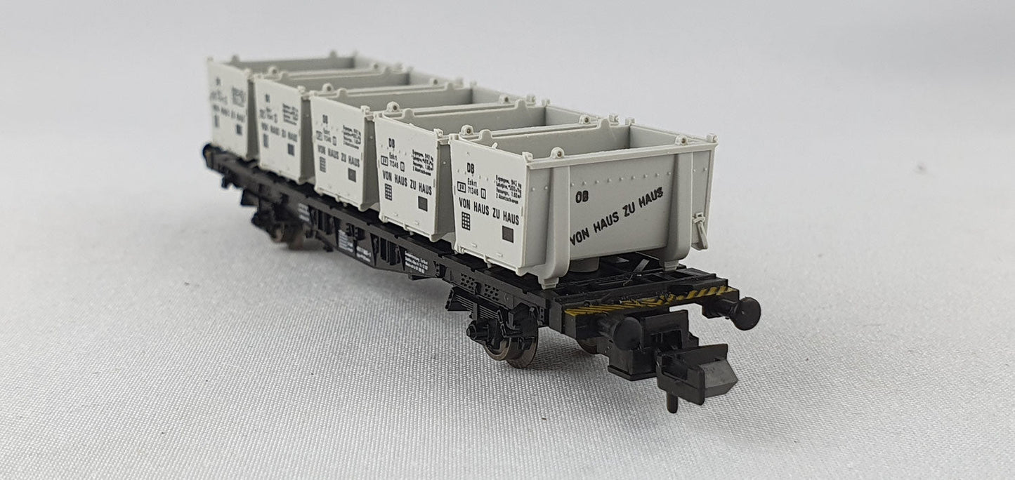 Fleischmann 8231 DB Container Tragwagen OVP (DG450)