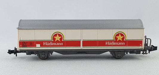 Roco 25174 Wagon à parois coulissantes CFF "Brasserie Hürlimann" orig. 