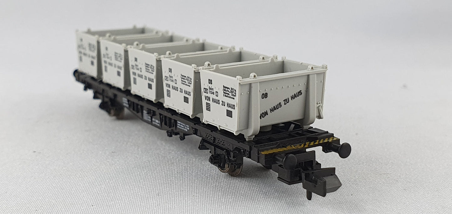 Fleischmann 8231 DB Container Tragwagen OVP (DG450)