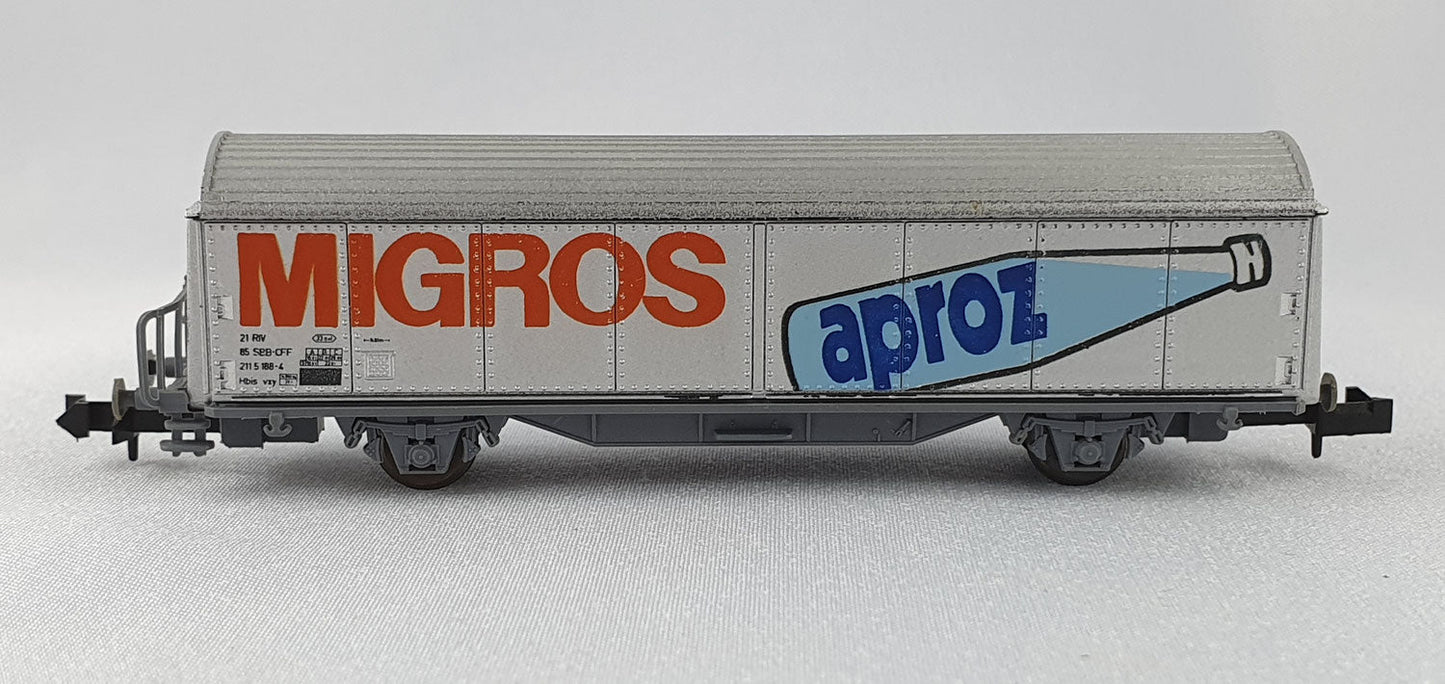 Roco 2326B SBB Schiebewandwagen "MIGROS Aproz" OVP (E6937)